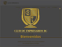 Tablet Screenshot of clubdeempresariosbc.com